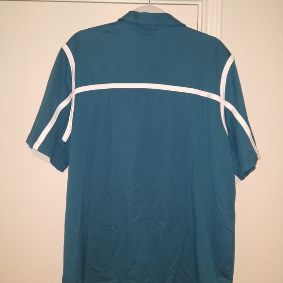Nike Dri-Fit Short Sleeve Polo Shirt Men's sz XL Brook Hollow Tennis Logo. - Picture 2 of 7